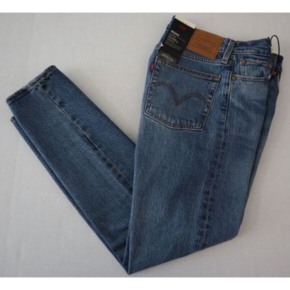 Levi's Premium Women's Sz 25 These Dreams Blue Wedgie Icon High Rise Jeans - Picture 10 of 12